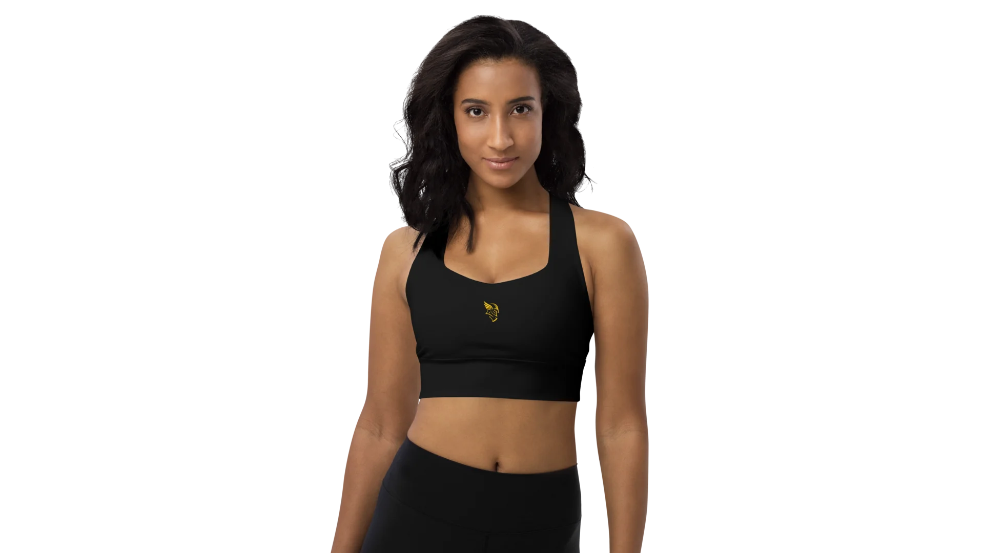 Black Longline Sculpt Sports Bra