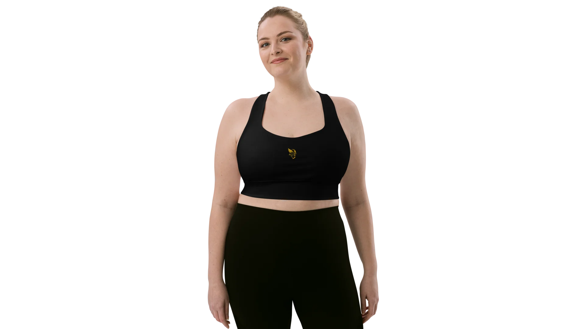 Black Longline Sculpt Sports Bra
