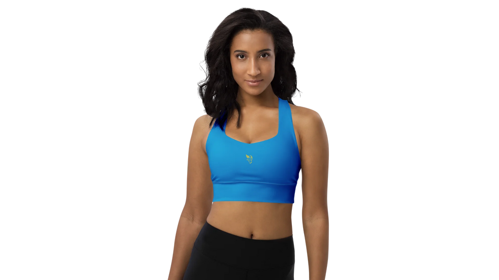 Navy Longline Sculpt Sports Bra