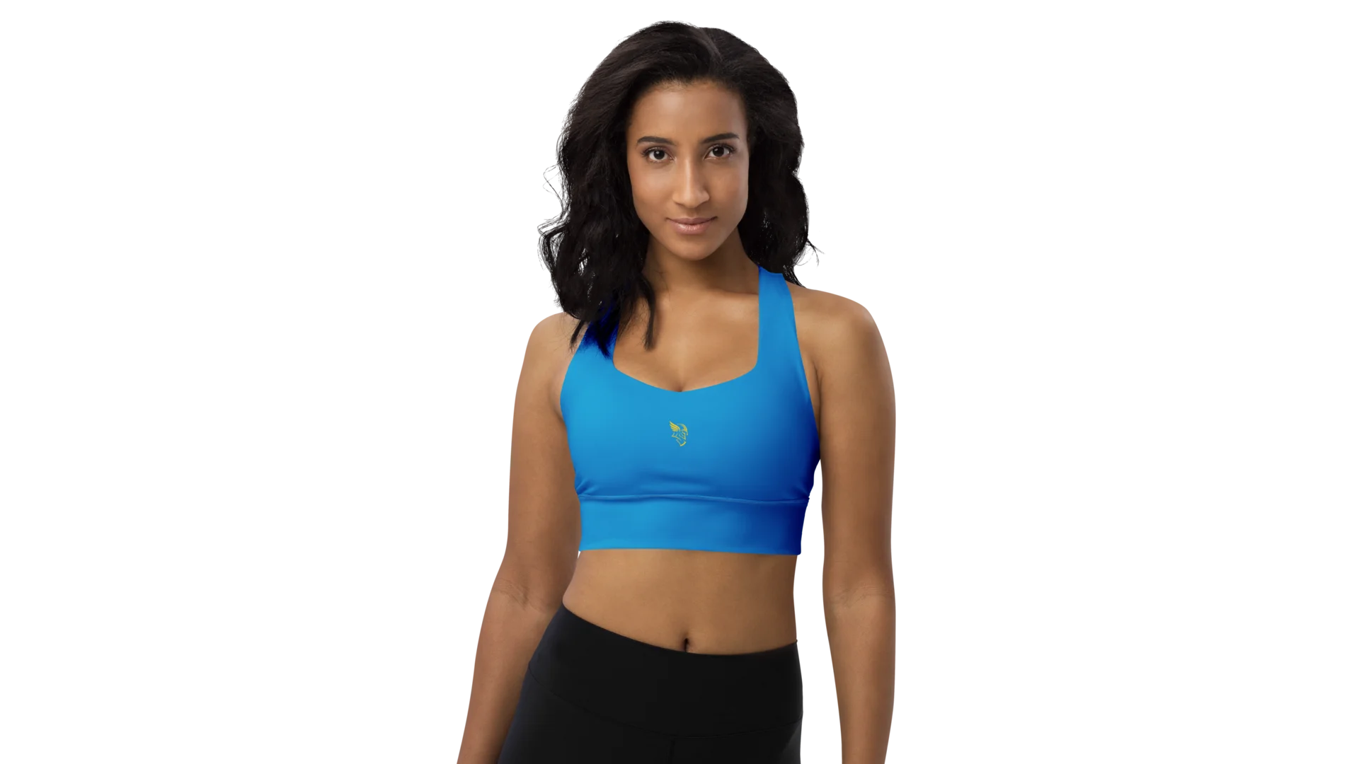Navy Longline Sculpt Sports Bra