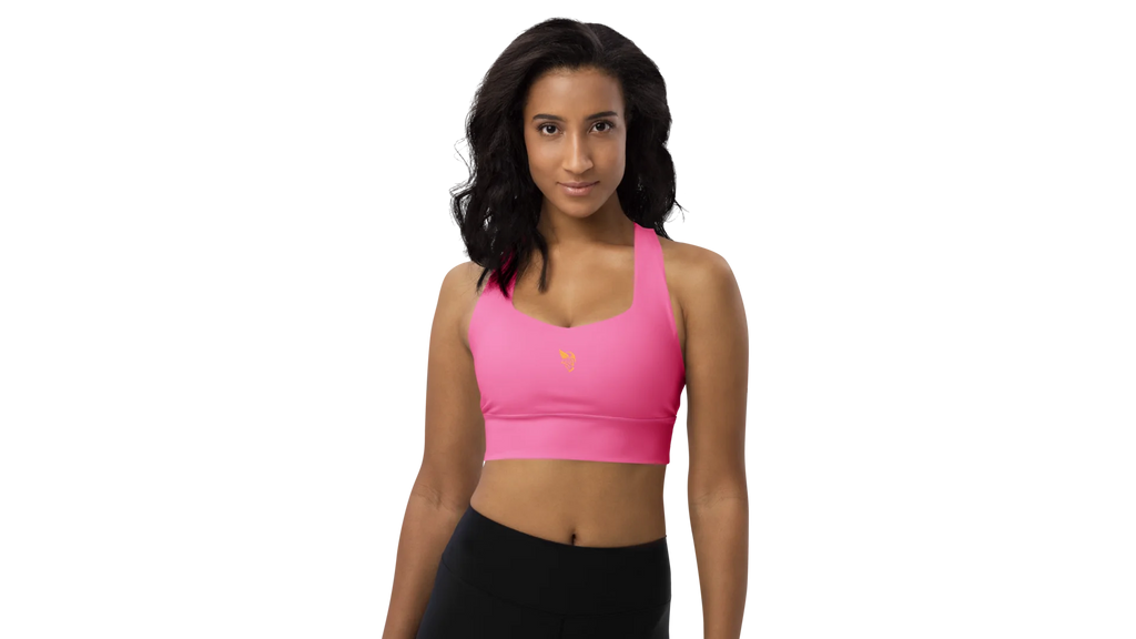 Pink Longline Sculpt Sports Bra