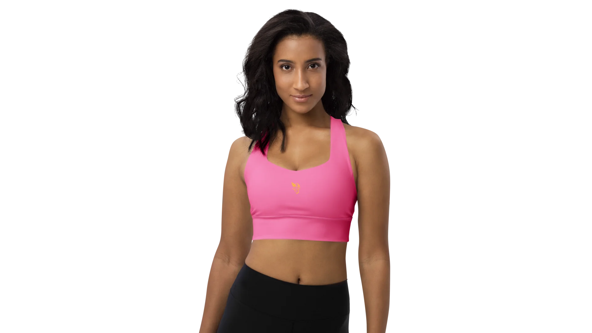 Pink Longline Sculpt Sports Bra