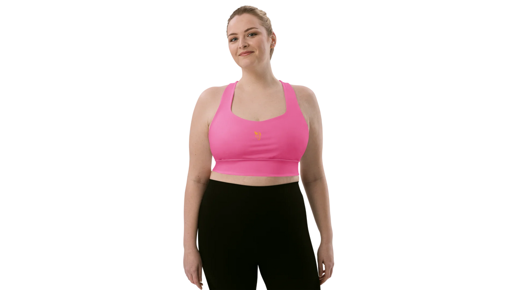Pink Longline Sculpt Sports Bra