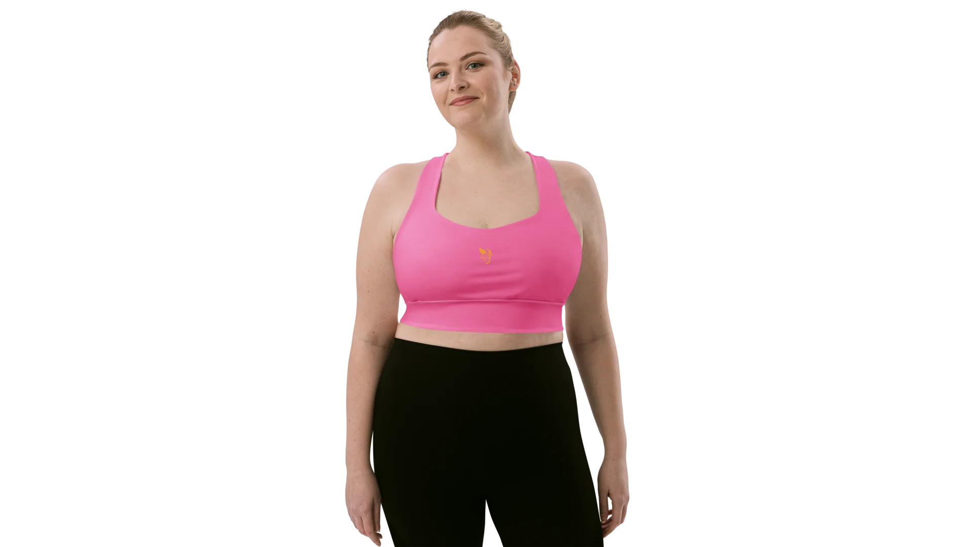 Pink Longline Sculpt Sports Bra