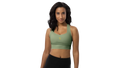 Military Green Longline Sculpt Sports Bra