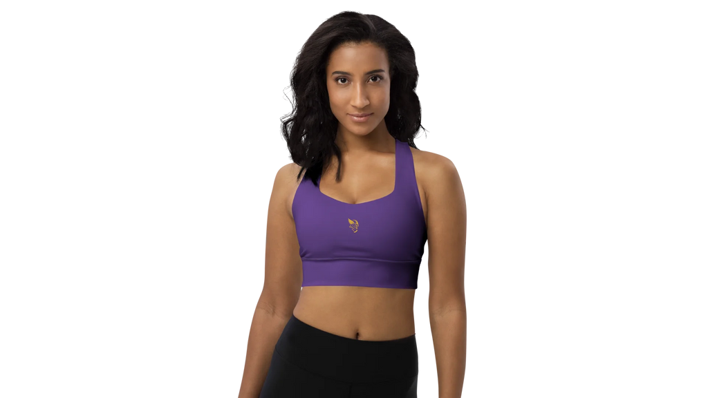 Purple Longline Sculpt Sports Bra