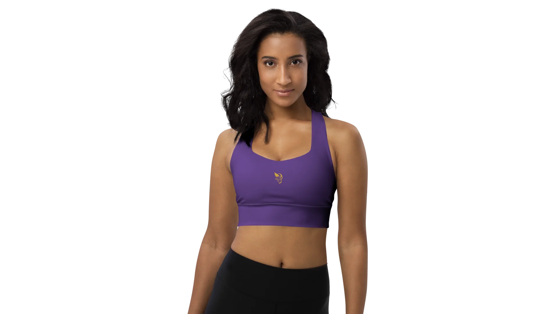 Purple Longline Sculpt Sports Bra