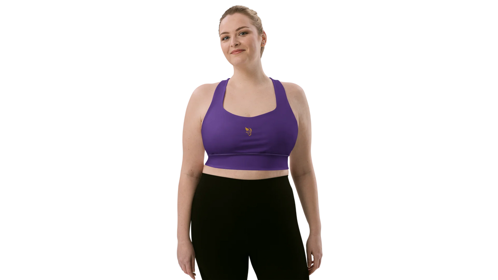 Purple Longline Sculpt Sports Bra