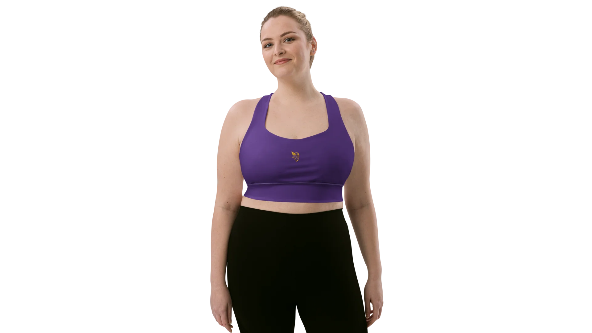 Purple Longline Sculpt Sports Bra