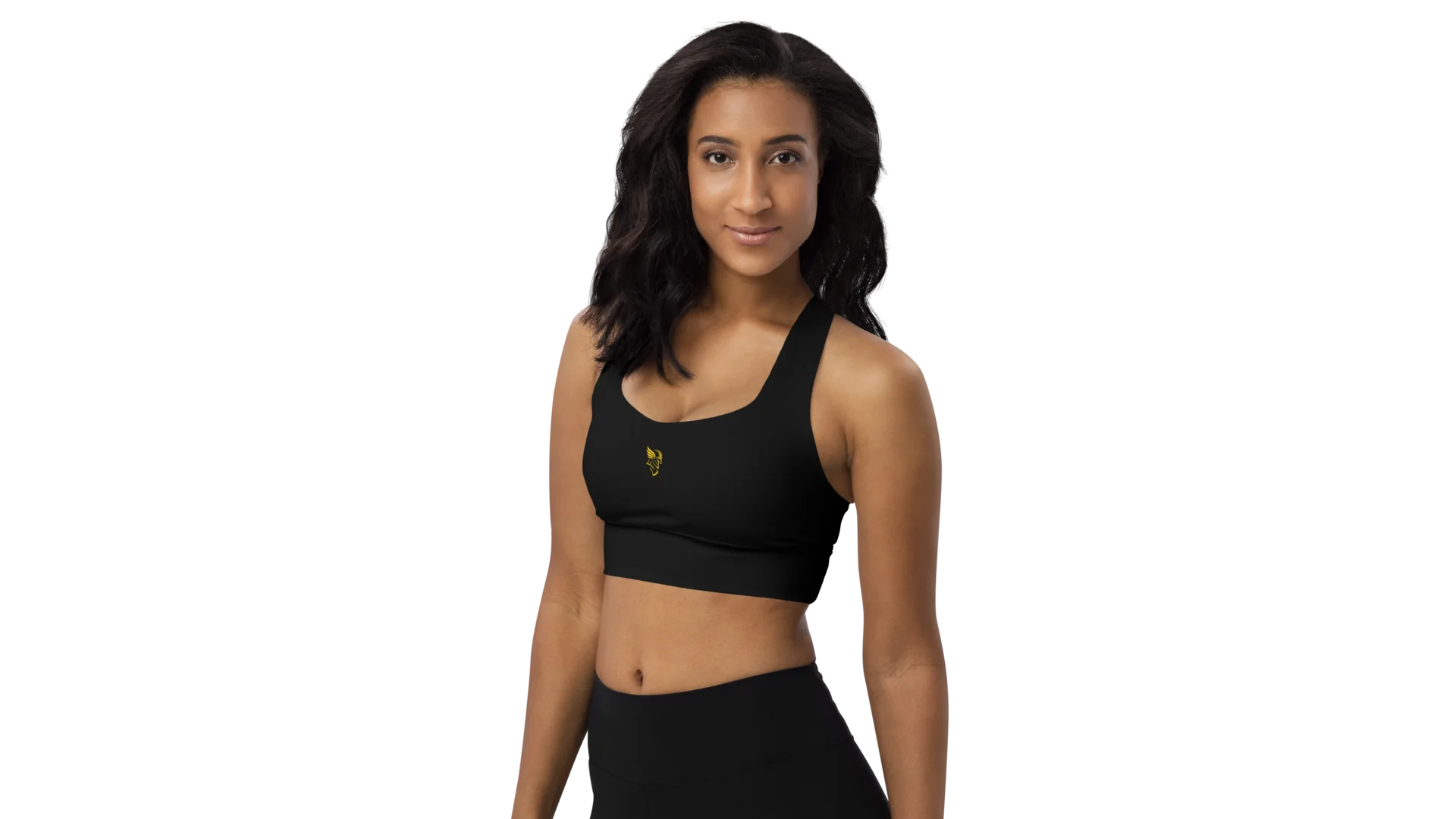 Black Longline Sculpt Sports Bra