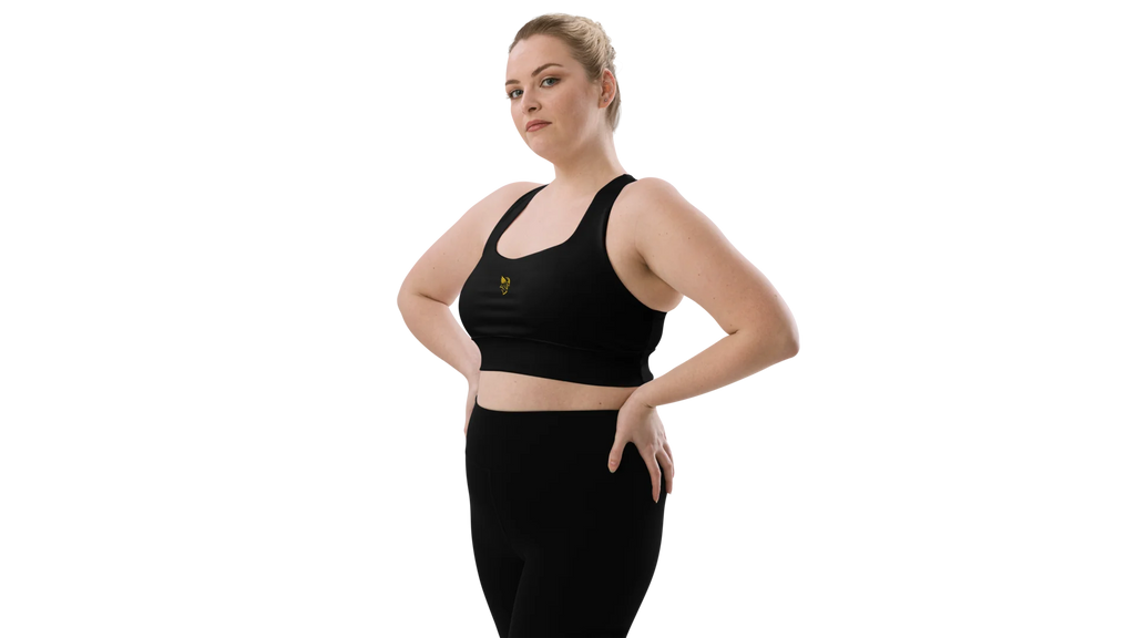 Black Longline Sculpt Sports Bra