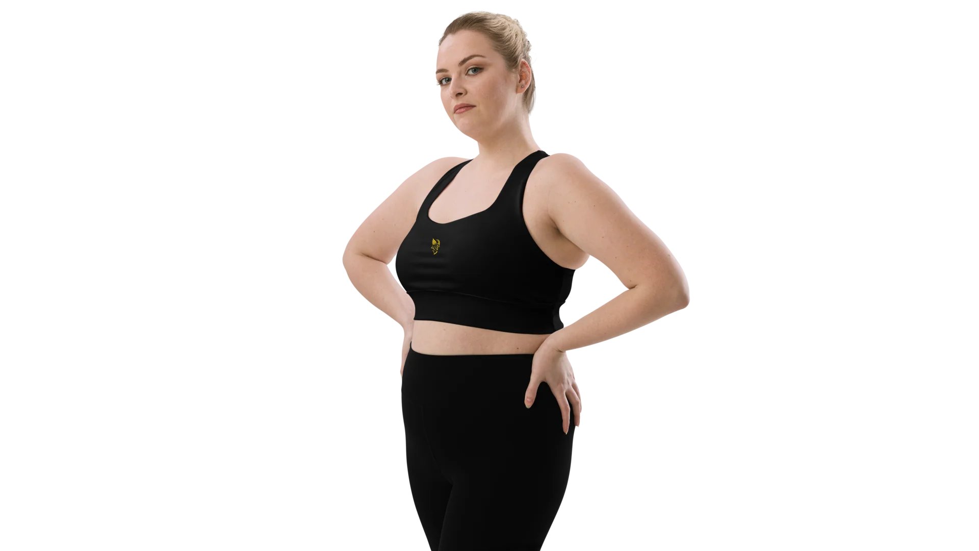 Black Longline Sculpt Sports Bra