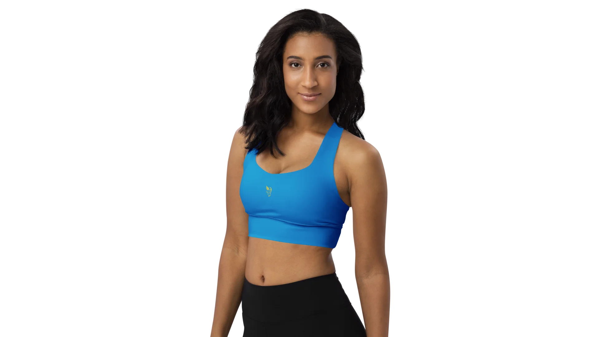 Navy Longline Sculpt Sports Bra