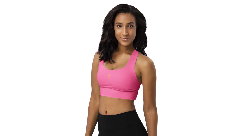 Pink Longline Sculpt Sports Bra