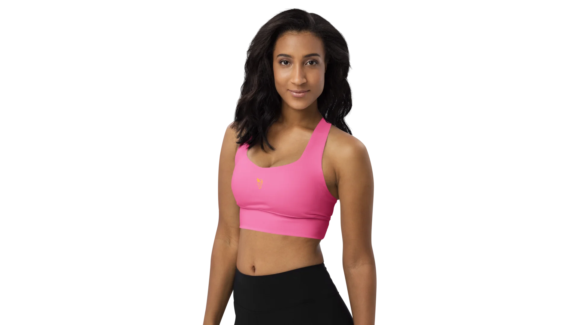 Pink Longline Sculpt Sports Bra