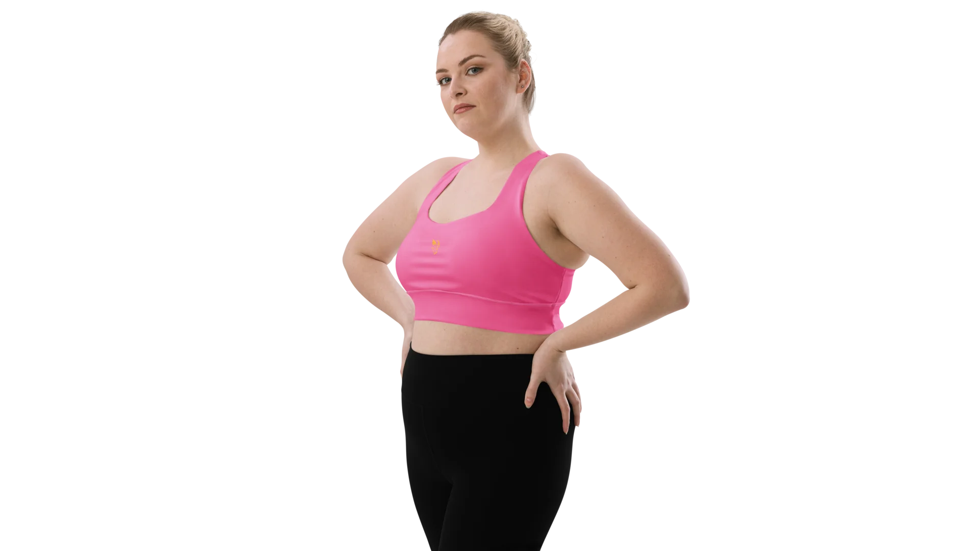 Pink Longline Sculpt Sports Bra