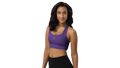 Purple Longline Sculpt Sports Bra