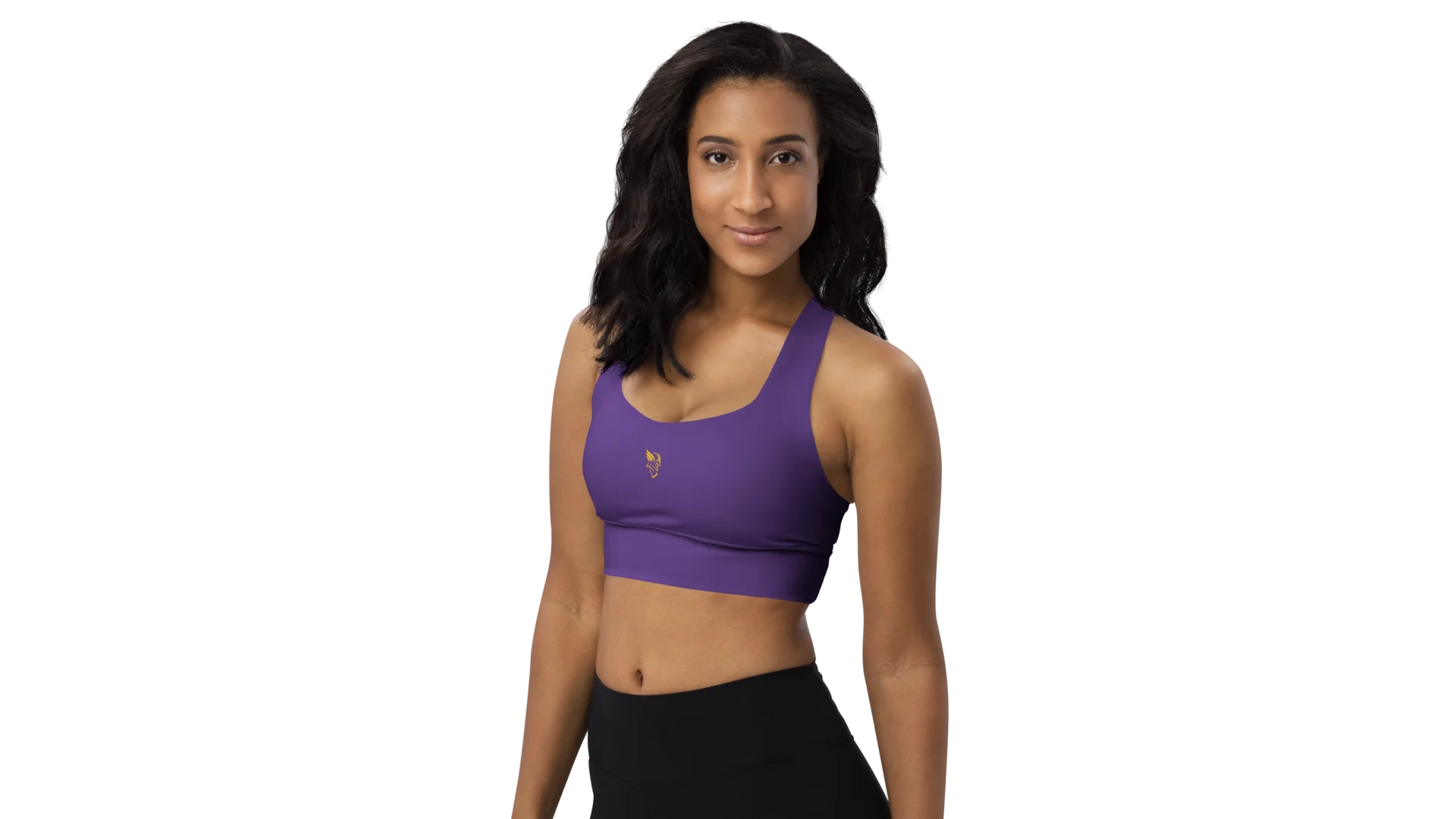 Purple Longline Sculpt Sports Bra