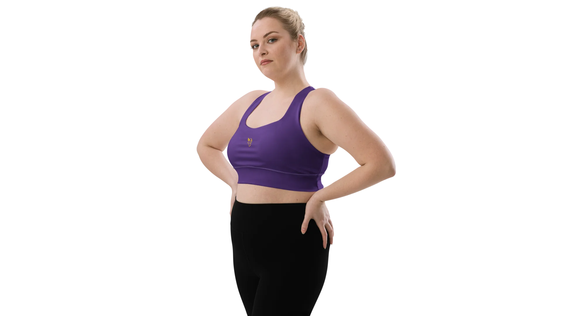 Purple Longline Sculpt Sports Bra
