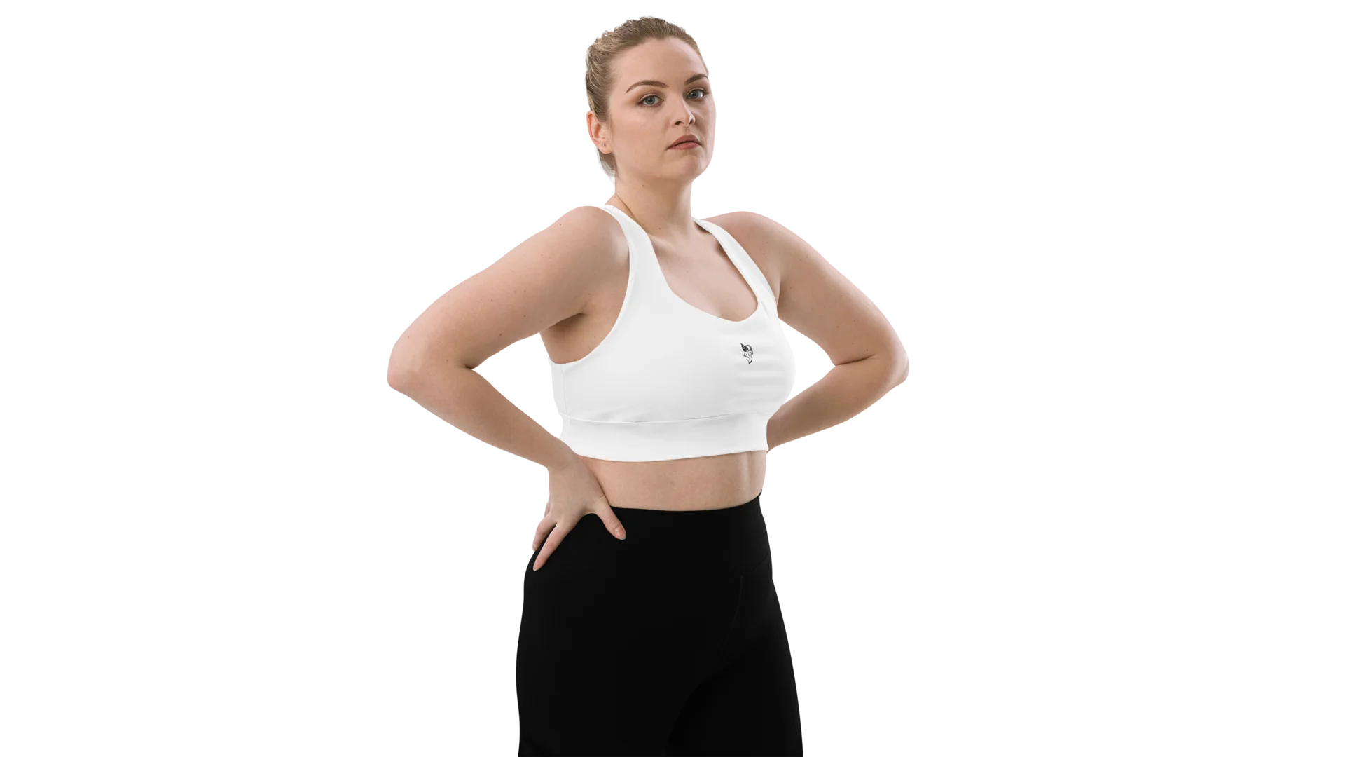 White Longline Sculpt Sports Bra