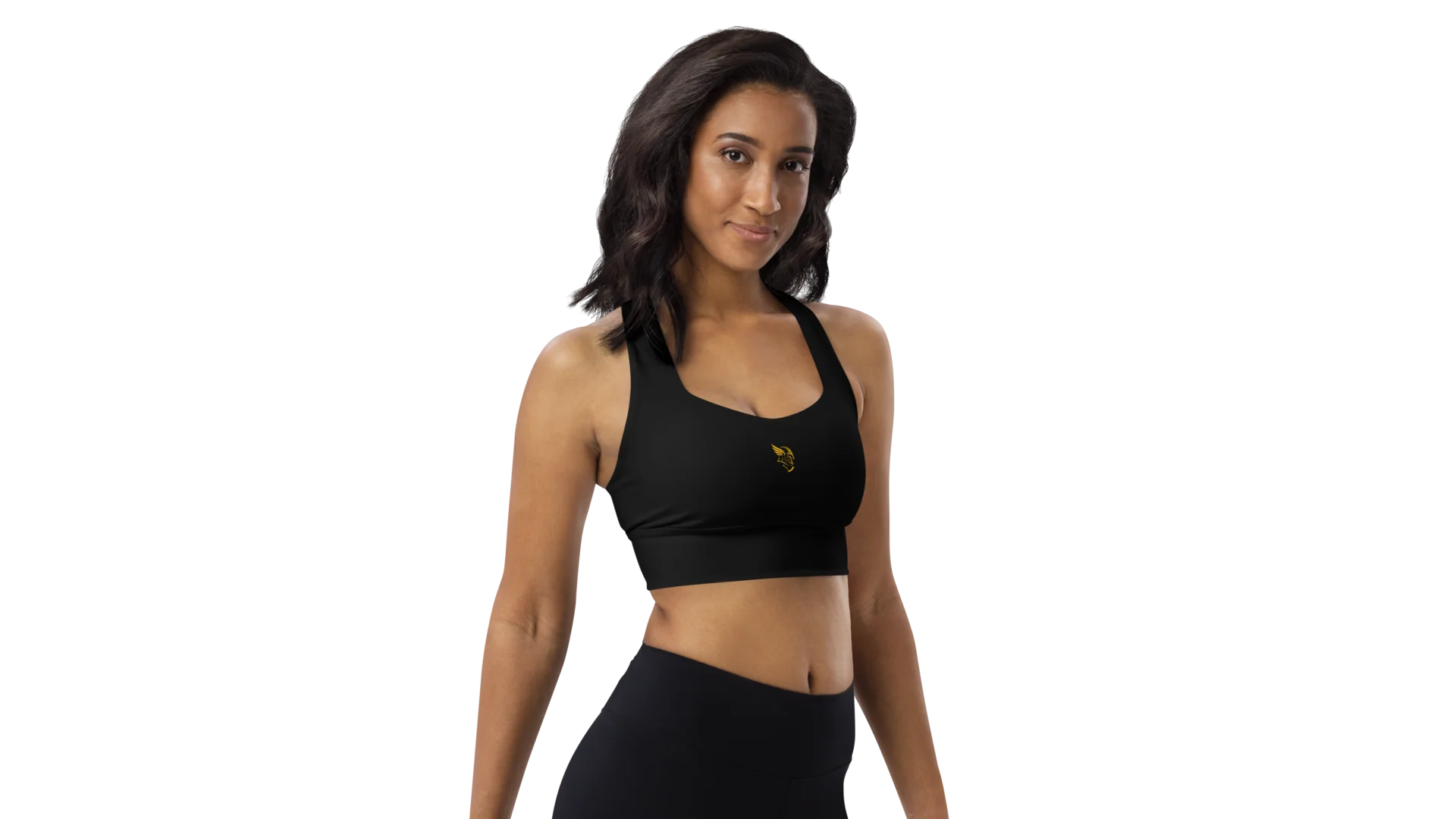 Black Longline Sculpt Sports Bra