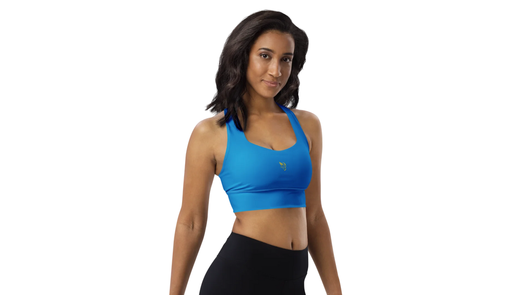 Navy Longline Sculpt Sports Bra