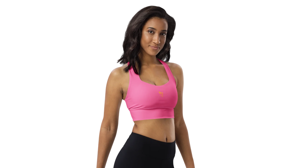 Pink Longline Sculpt Sports Bra
