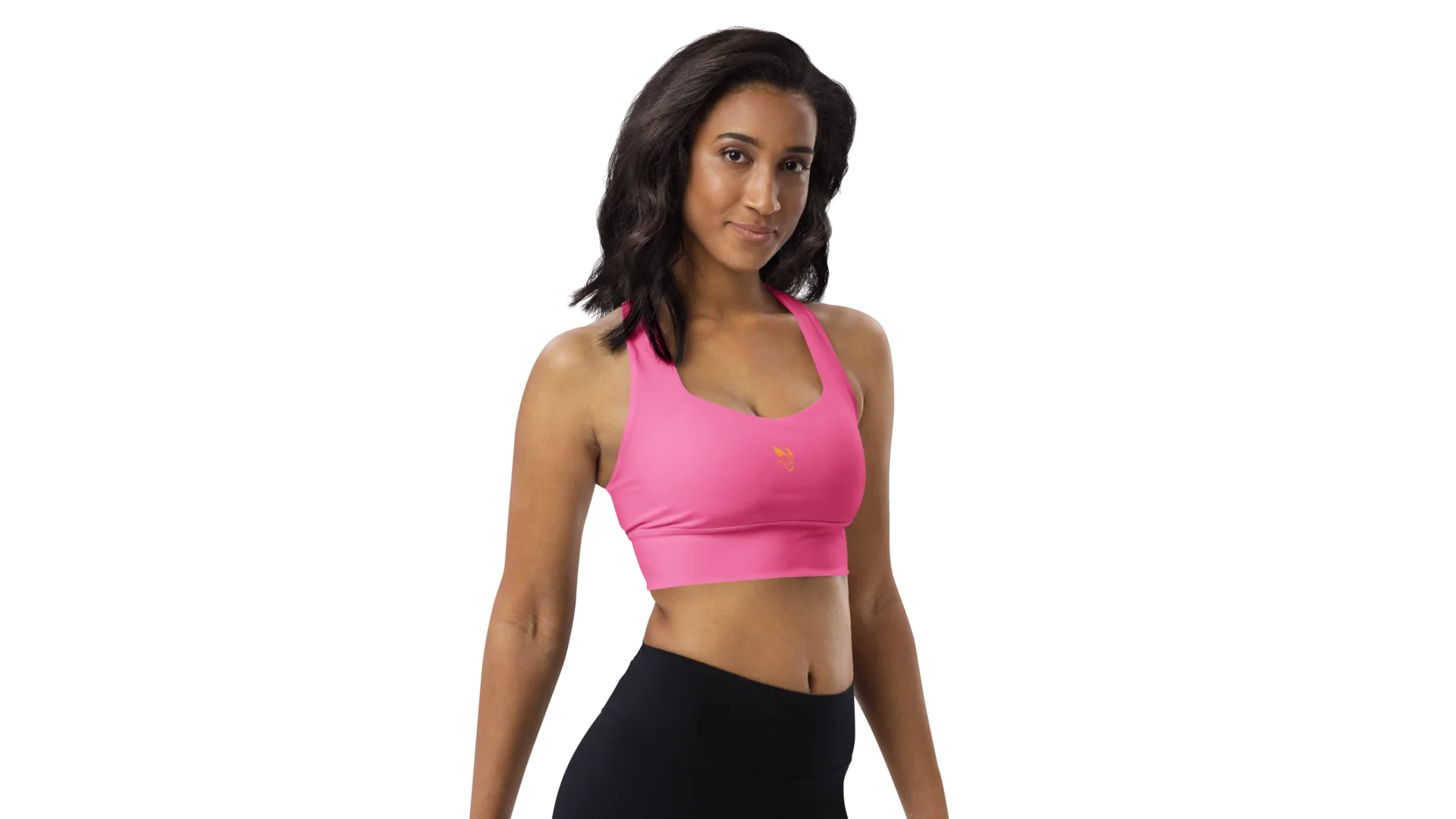 Pink Longline Sculpt Sports Bra