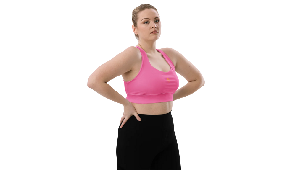 Pink Longline Sculpt Sports Bra