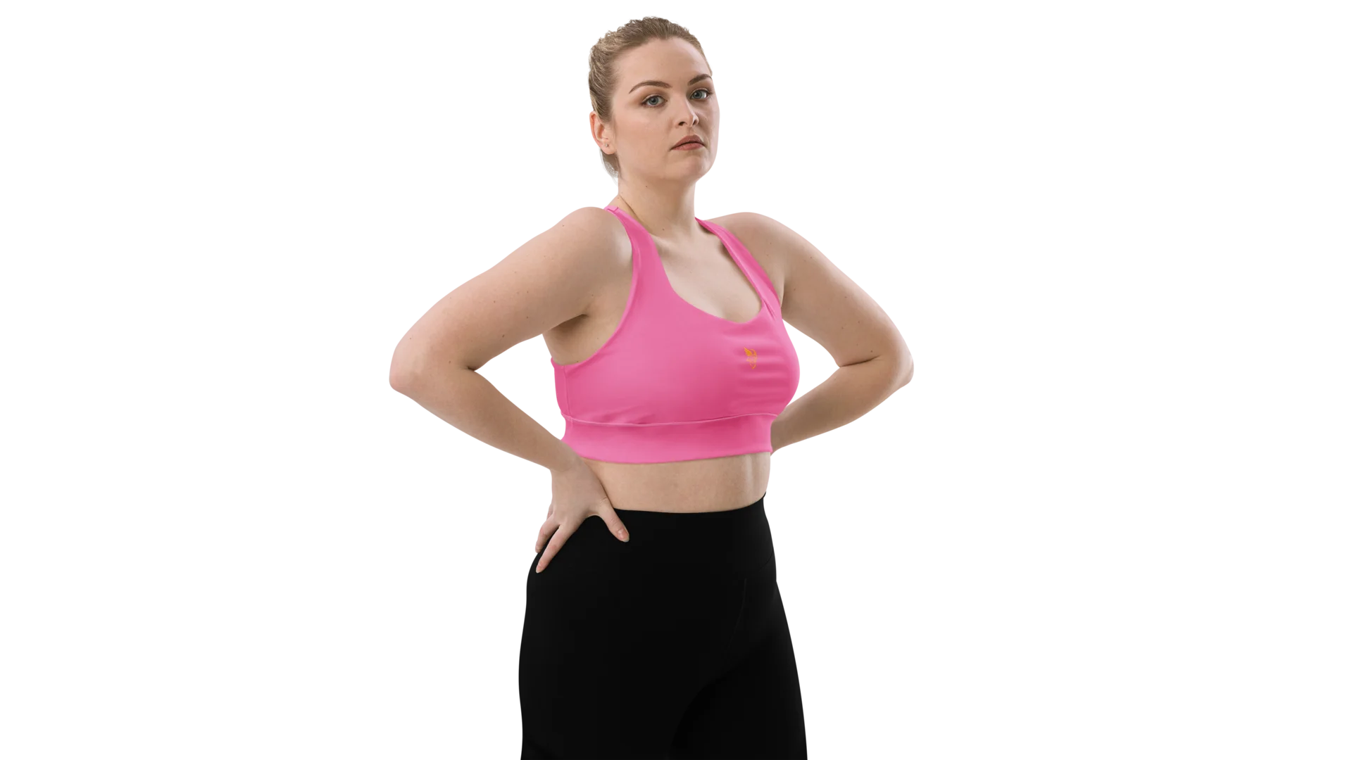 Pink Longline Sculpt Sports Bra