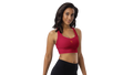 Deep Red Longline Sculpt Sports Bra