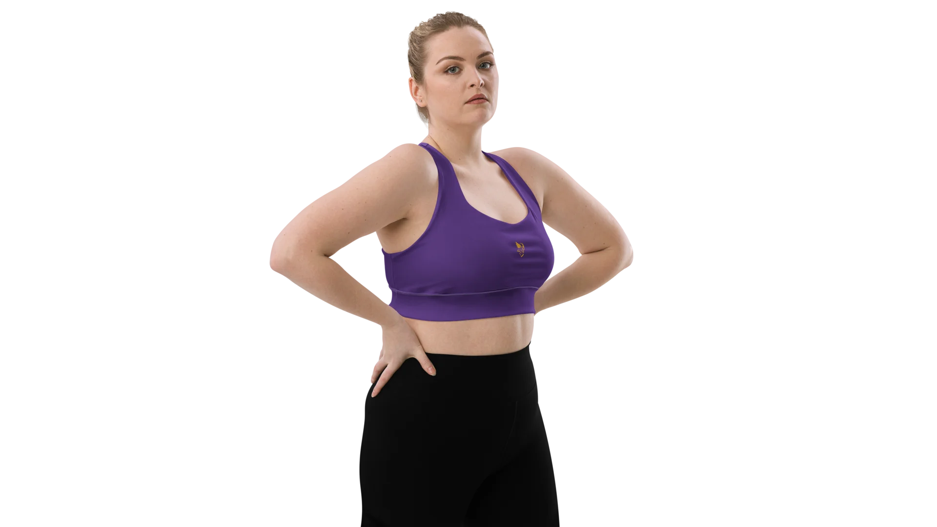 Purple Longline Sculpt Sports Bra