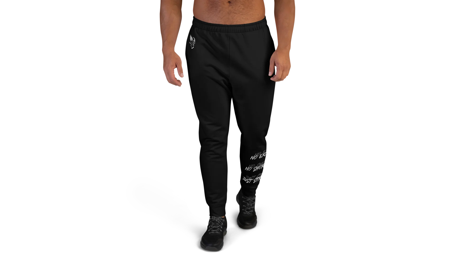 Men's Forge Crest Joggers - Black