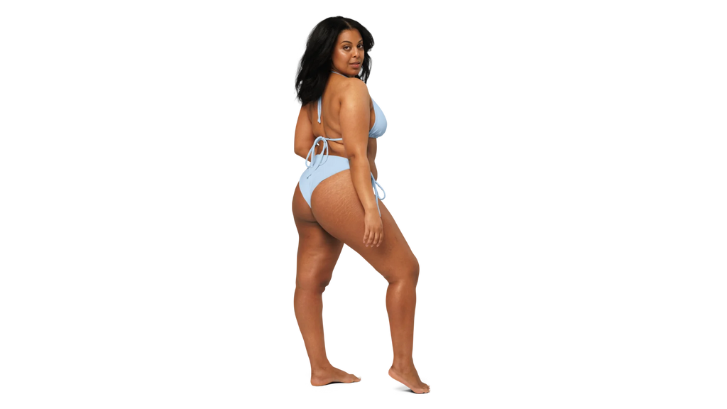 Freyja's Recycled String Bikini - Sky Blue