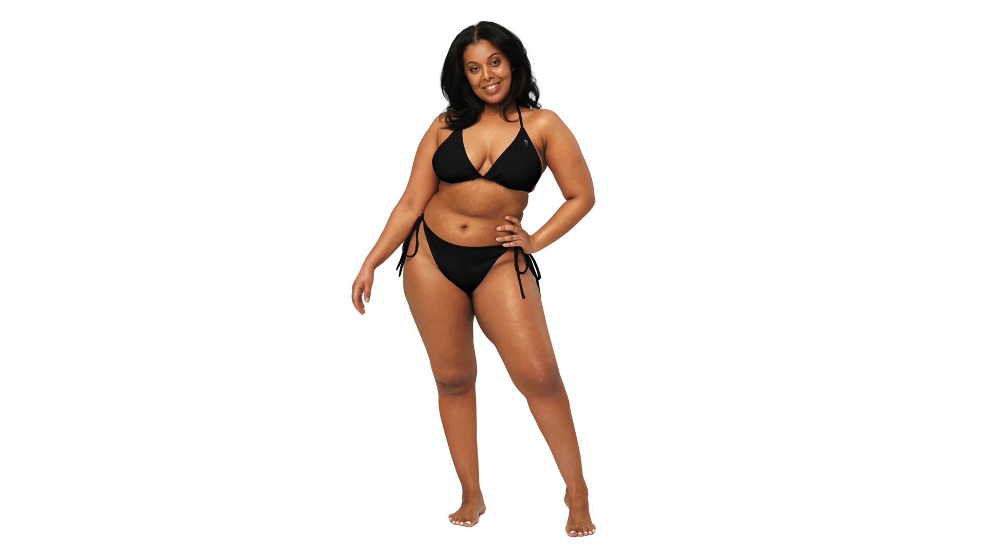 Freyja's Recycled String Bikini - Black