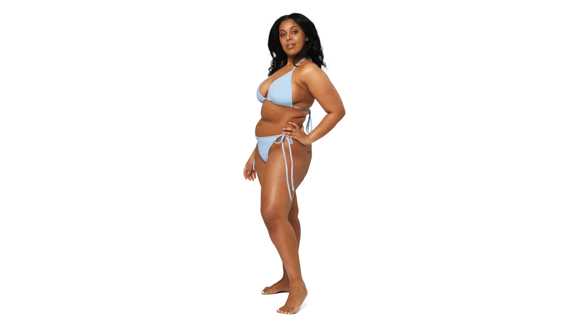 Freyja's Recycled String Bikini - Sky Blue