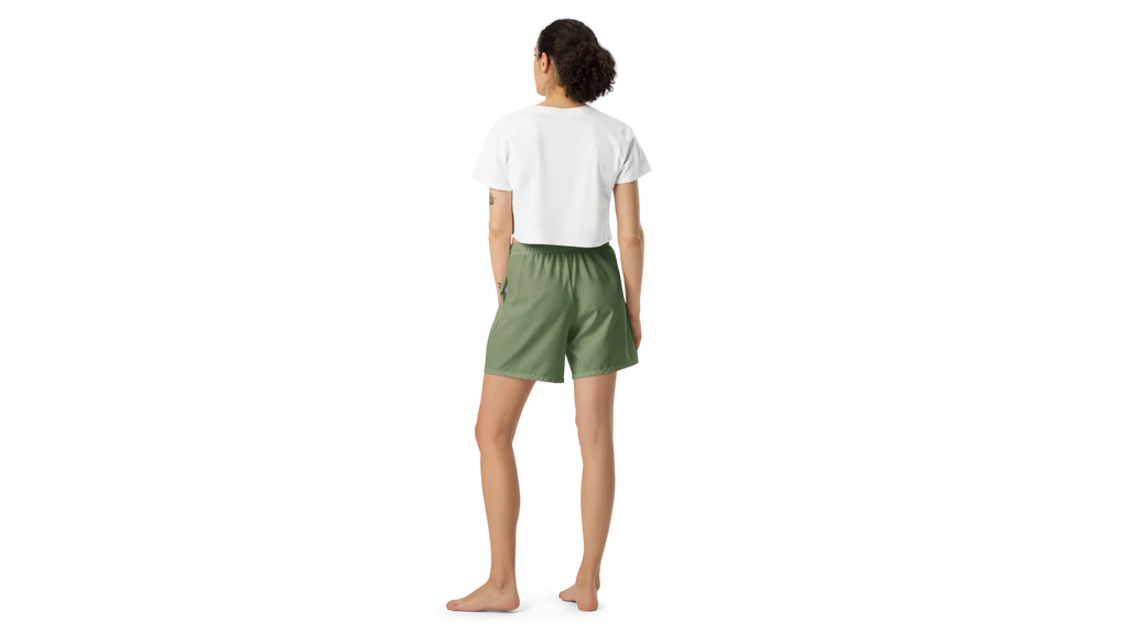 Women's Valkyrie Crest Athletic Shorts - Military Green