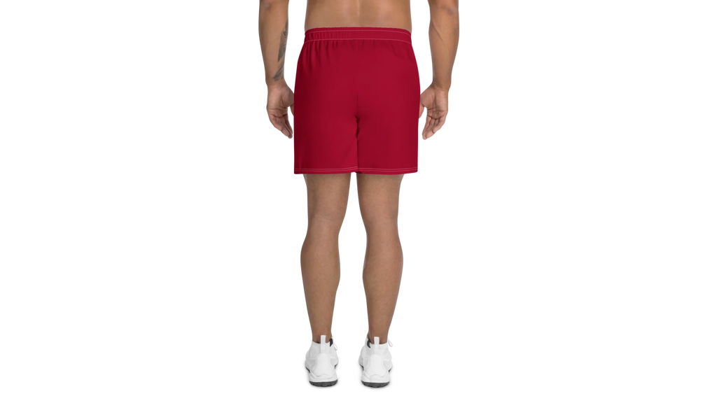 Men's Rune Athletic Shorts - Deep Red