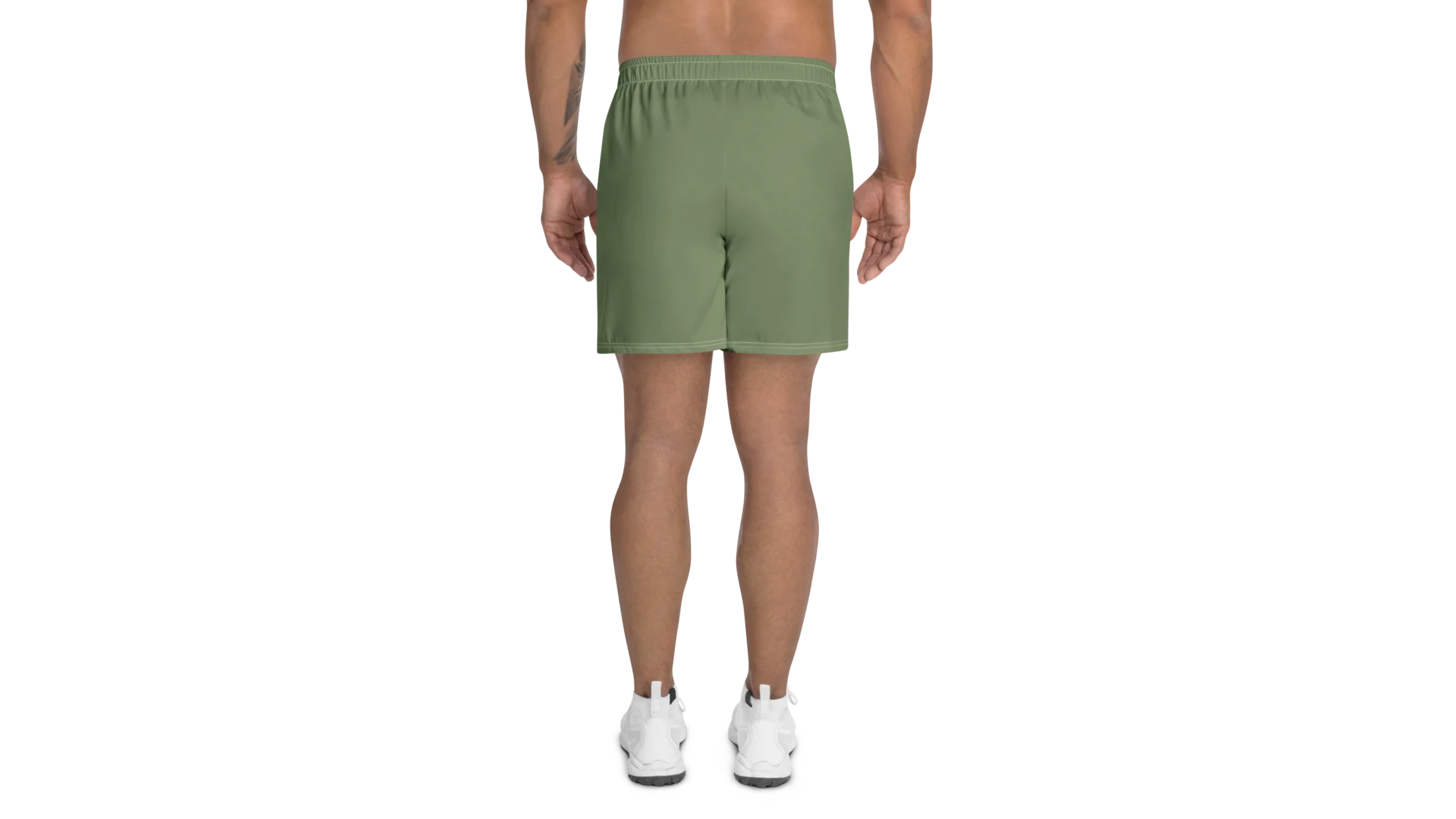 Men's Rune Crest Athletic Shorts - Military Green