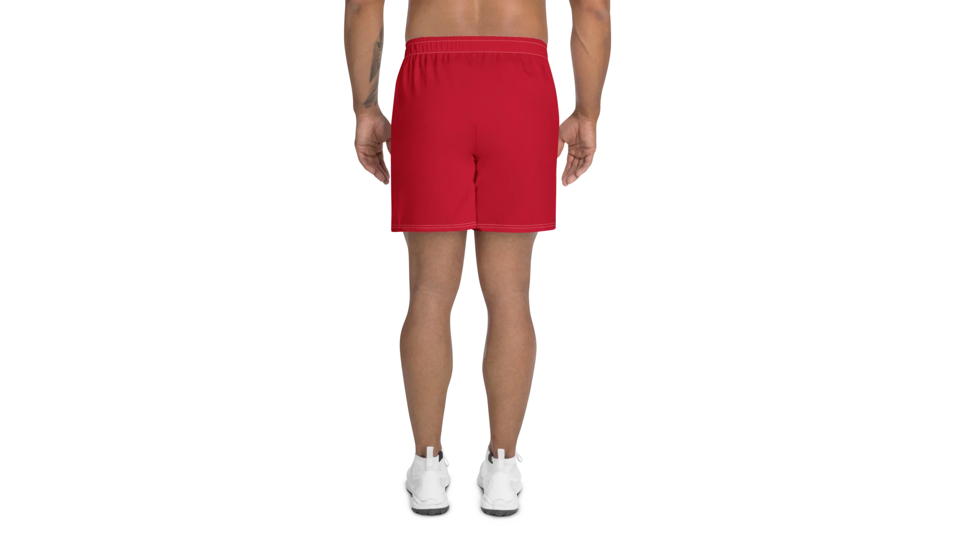 Men's Rune Crest Athletic Shorts - Ruby