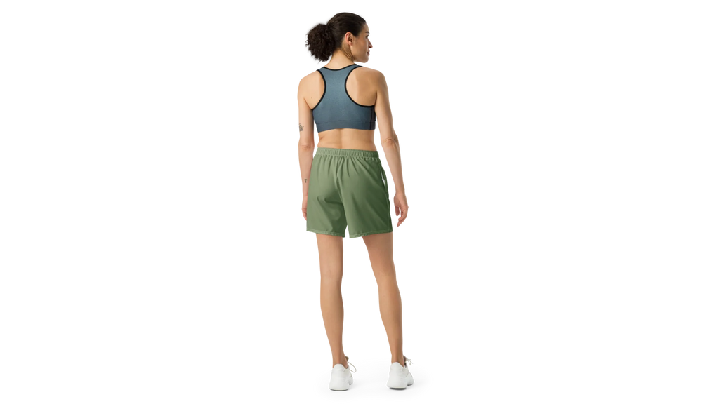 Women's Valkyrie Crest Athletic Shorts - Military Green