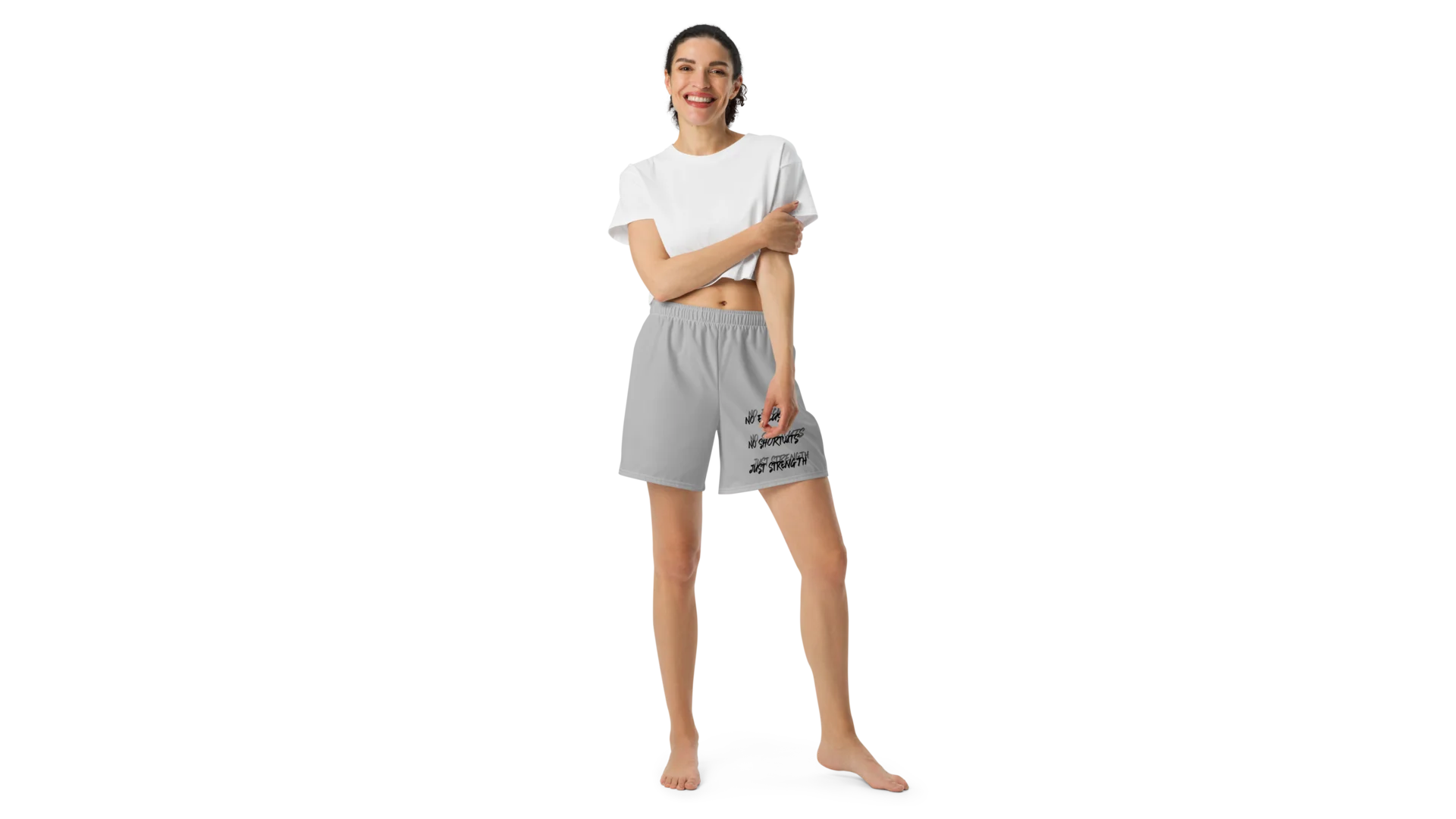 Women's Valkyrie Crest Athletic Shorts - Gray