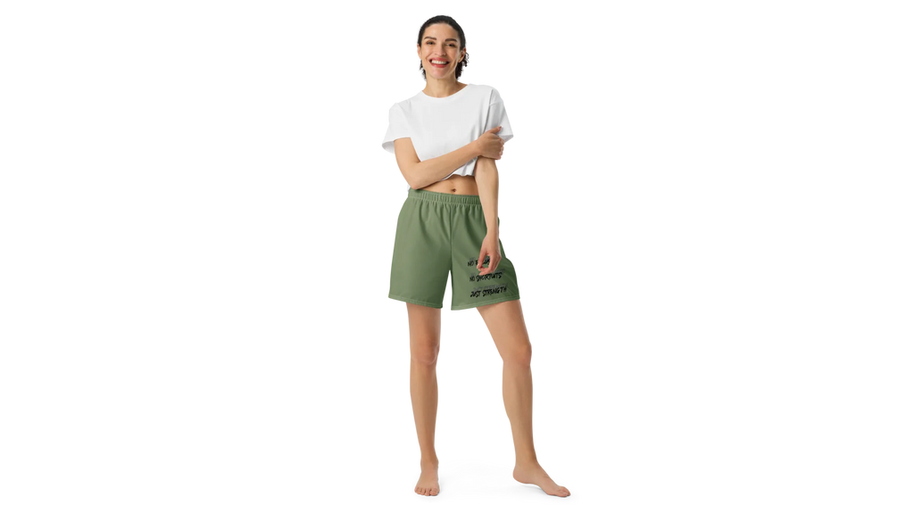 Women's Valkyrie Crest Athletic Shorts - Military Green