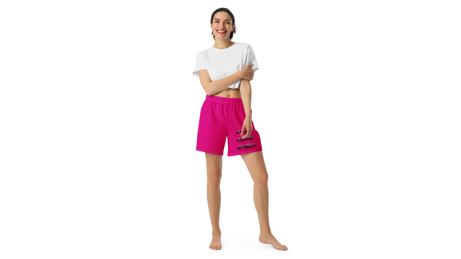 Women's Valkyrie Crest Athletic Shorts - Pink