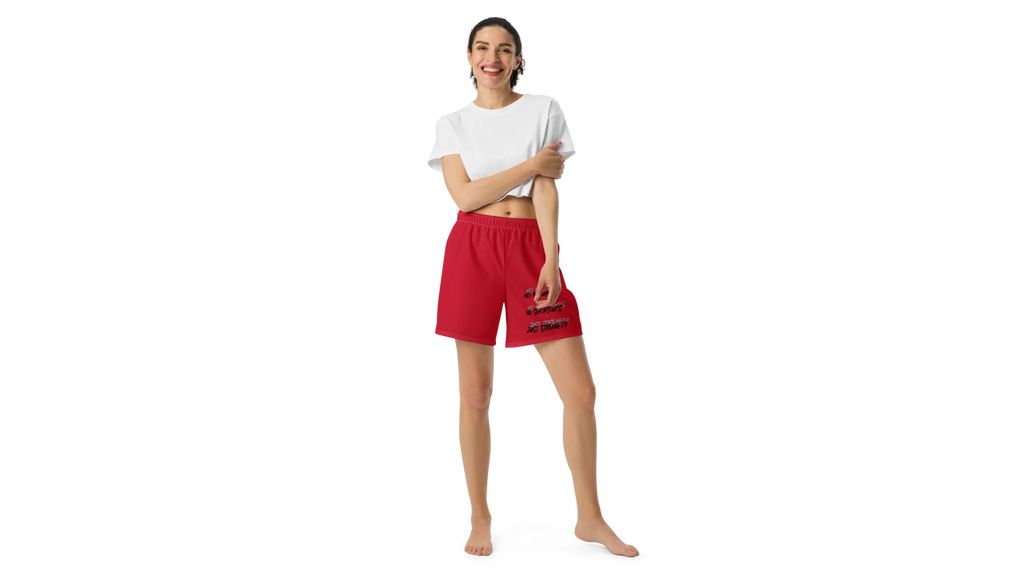 Women's Valkyrie Crest Athletic Shorts - Ruby