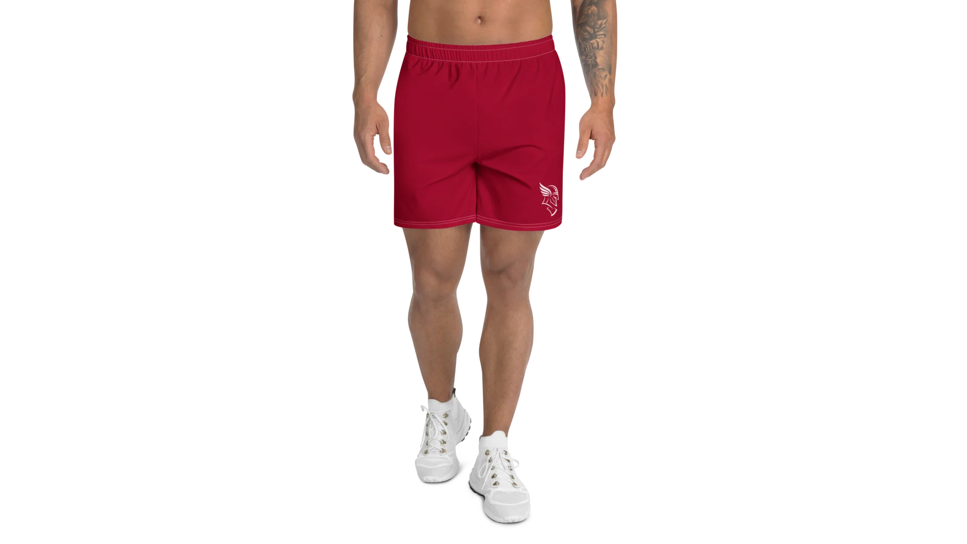 Men's Rune Athletic Shorts - Deep Red