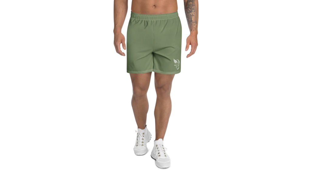 Men's Rune Athletic Shorts - Military Green