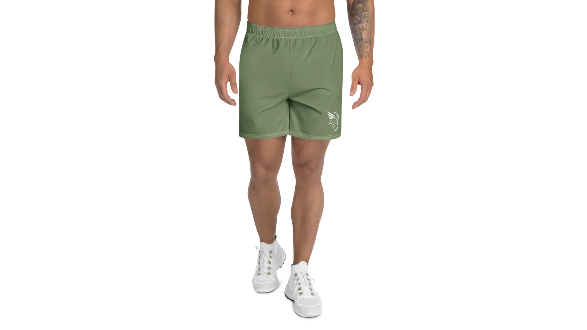 Men's Rune Athletic Shorts - Military Green