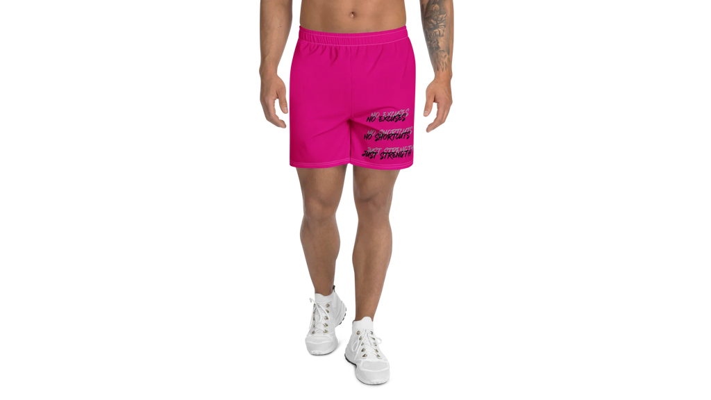 Men's Rune Crest Athletic Shorts - Pink