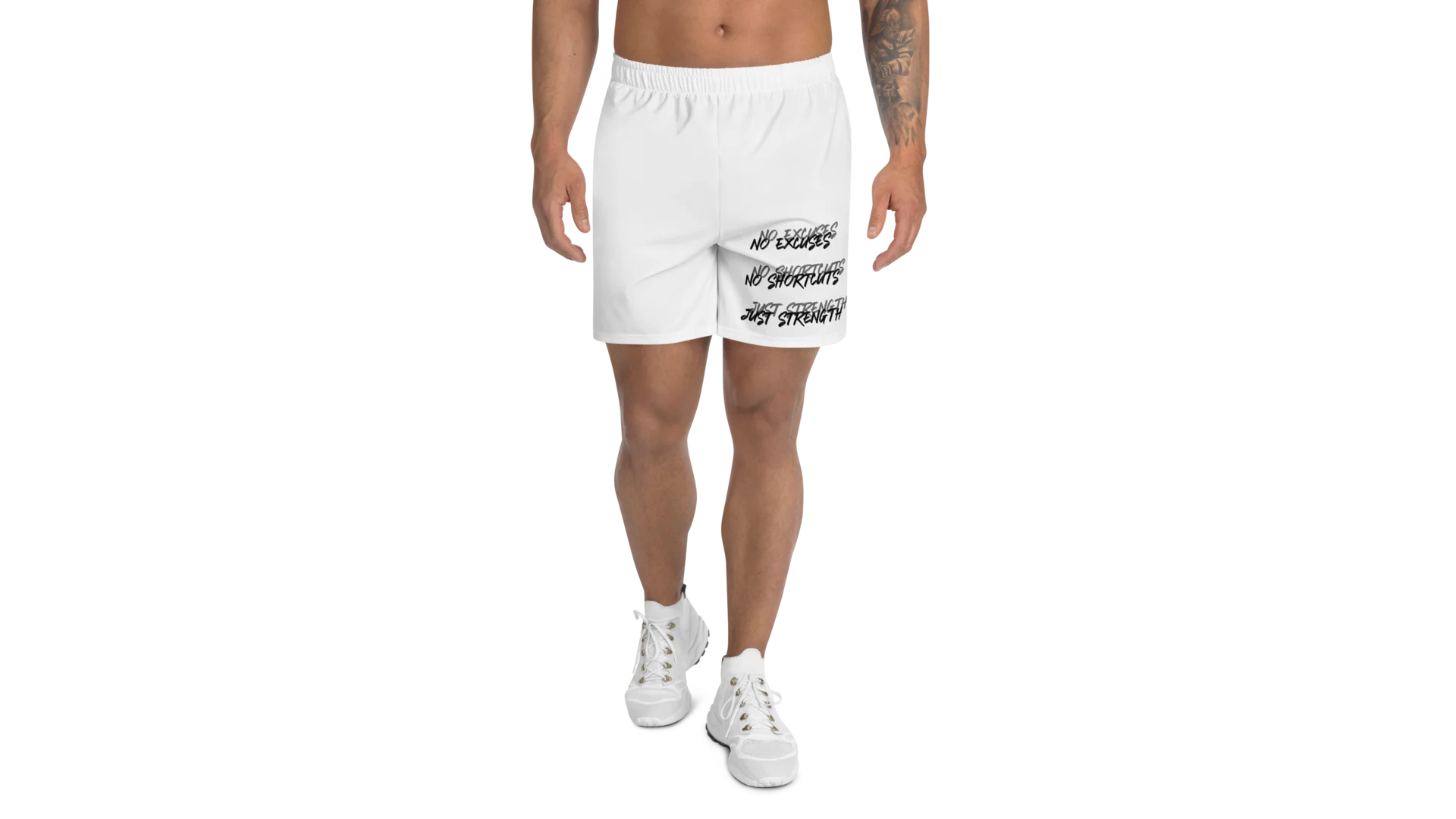 Men's Rune Crest Athletic Shorts - White